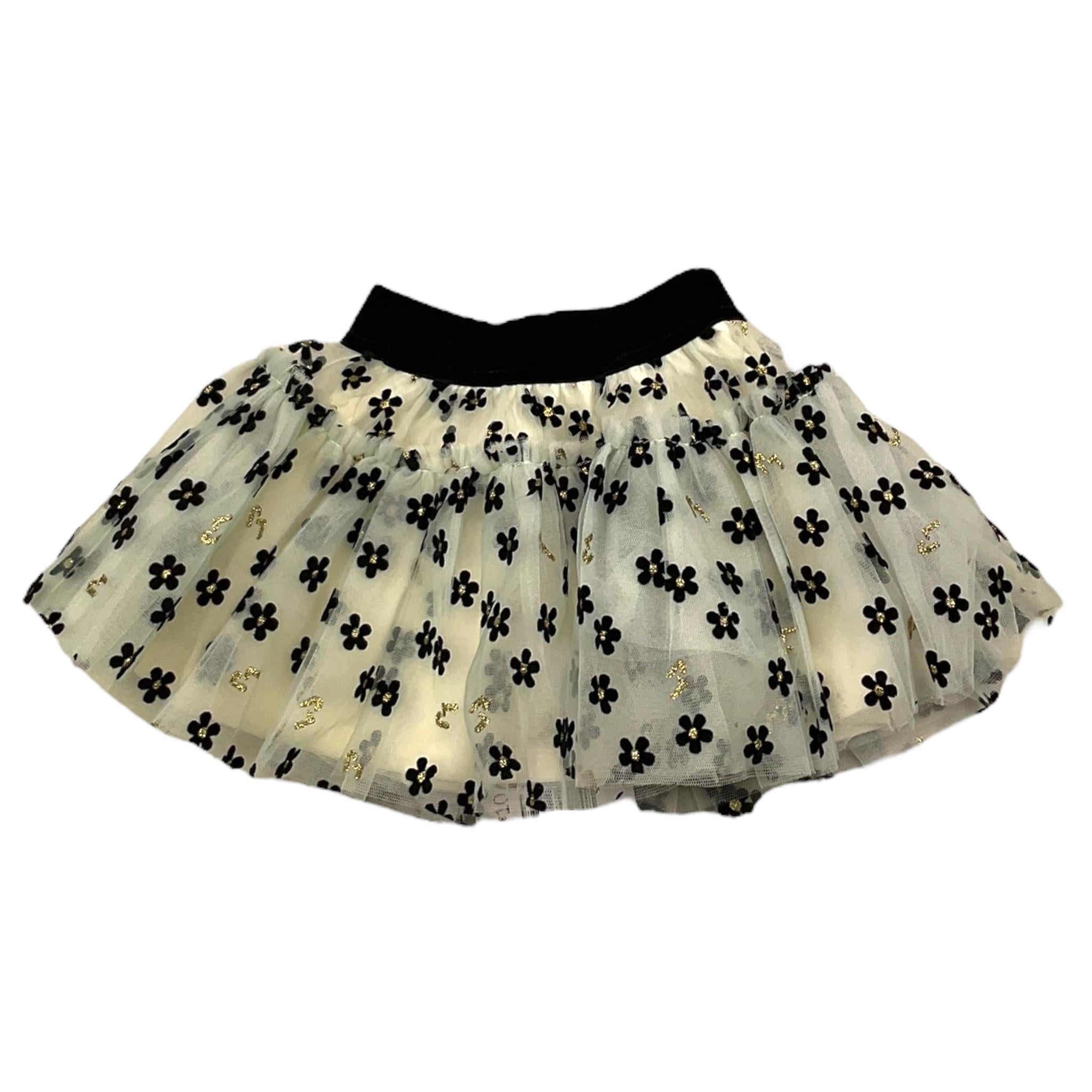 LIU JO gonna tinta unita fantasia floreale Panna per Bambina KF4104 PANNA LIU JO