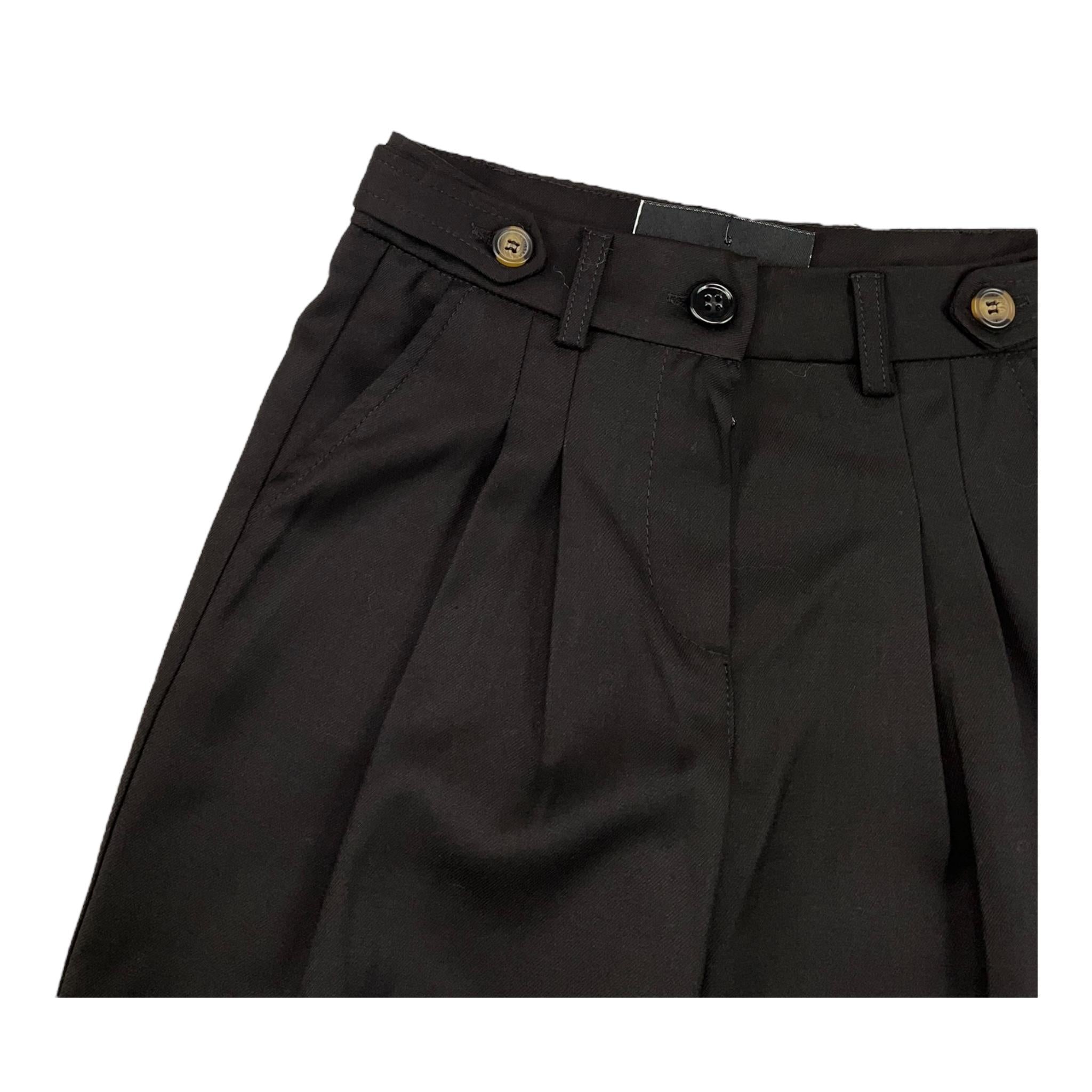 TRUSSARDI pantalone tinta unita con girovita regolabile Nero per Bambina TGA25087PA NERO TRUSSARDI