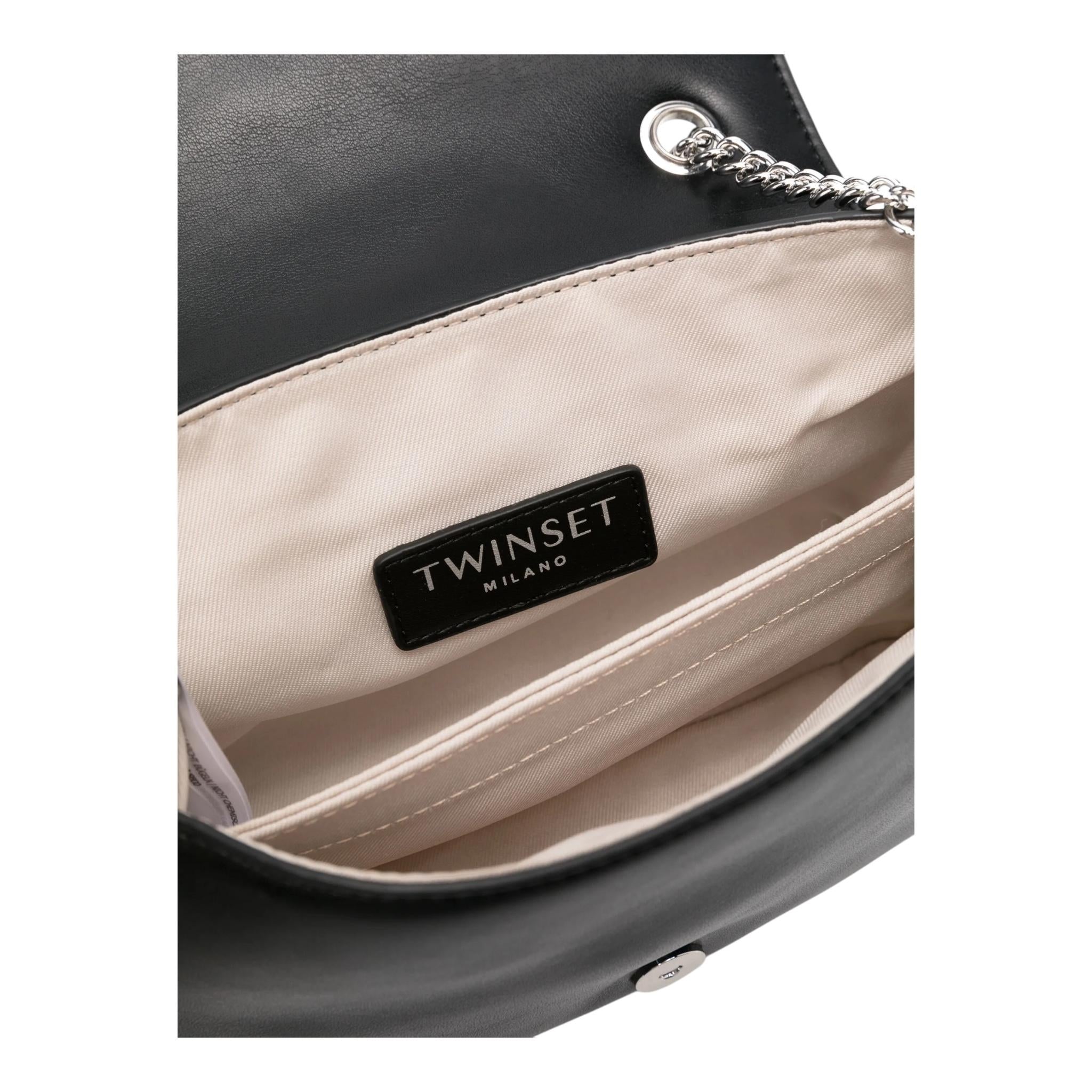 TWINSET borsa tinta unita cn tracolla Nero per Bambina 242GJ8020 NERO TWINSET