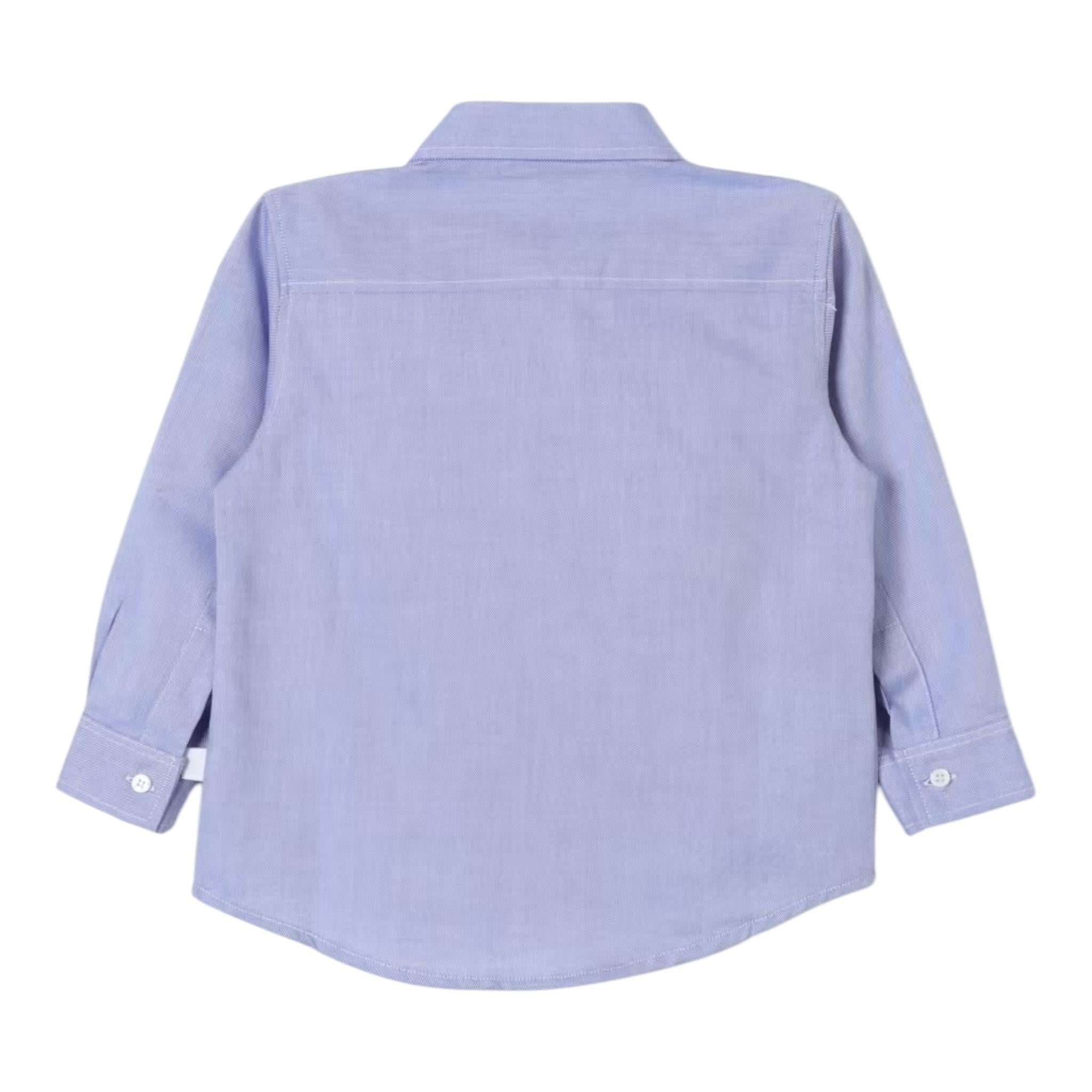 IL GUFO camicia manica lunga microfantasia Blu per Bambino A24CL154C0052 BLU IL GUFO