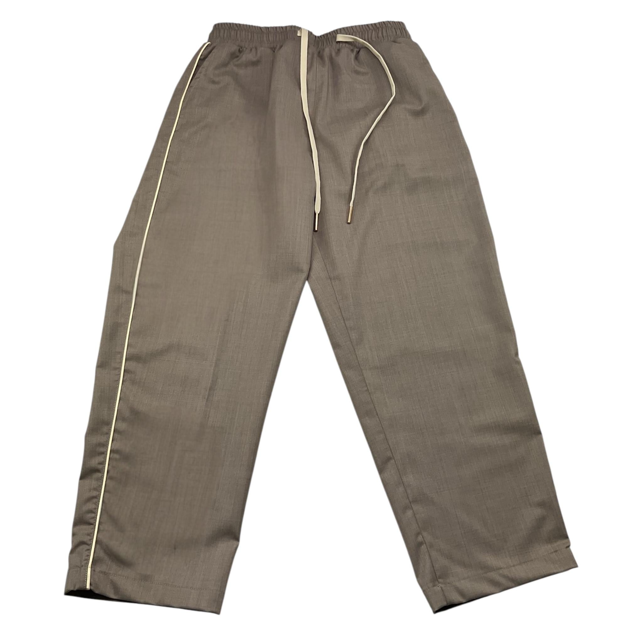 YES LONDON pantalone tinta unita con elastico in vita Fango per Bambino JR3074 FANGO YES LONDON