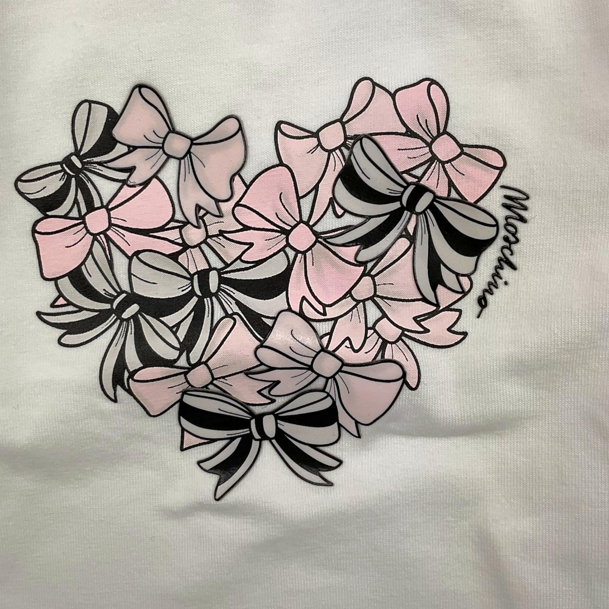 MOSCHINO shirt girocollo tinta unita con stampa Bianco per Neonata MFO001 BIANCO MOSCHINO