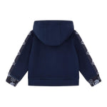 ROBERTO CAVALLI felpa con zip e cappuccio tinta unita Blu per Neonato TJT674 BLU ROBERTO CAVALLI