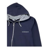 PAOLO PECORA felpa con zip e cappuccio tinta unita Blu per Bambino PP4130 BLU PAOLO PECORA