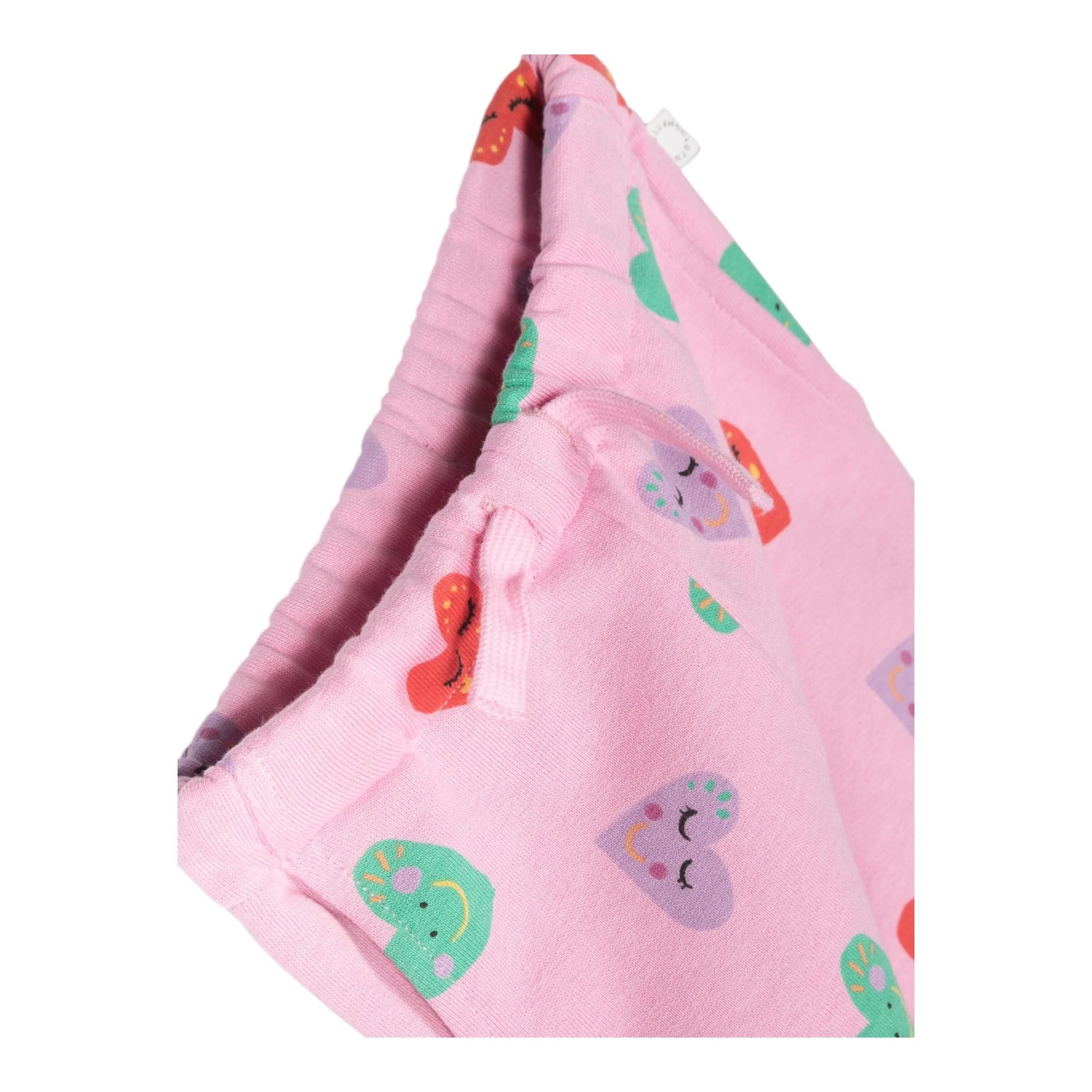 STELLA McCARTNEY pantalone tuta tinta unita con stampe Rosa per Neonata TT6090 ROSA STELLA McCARTNEY
