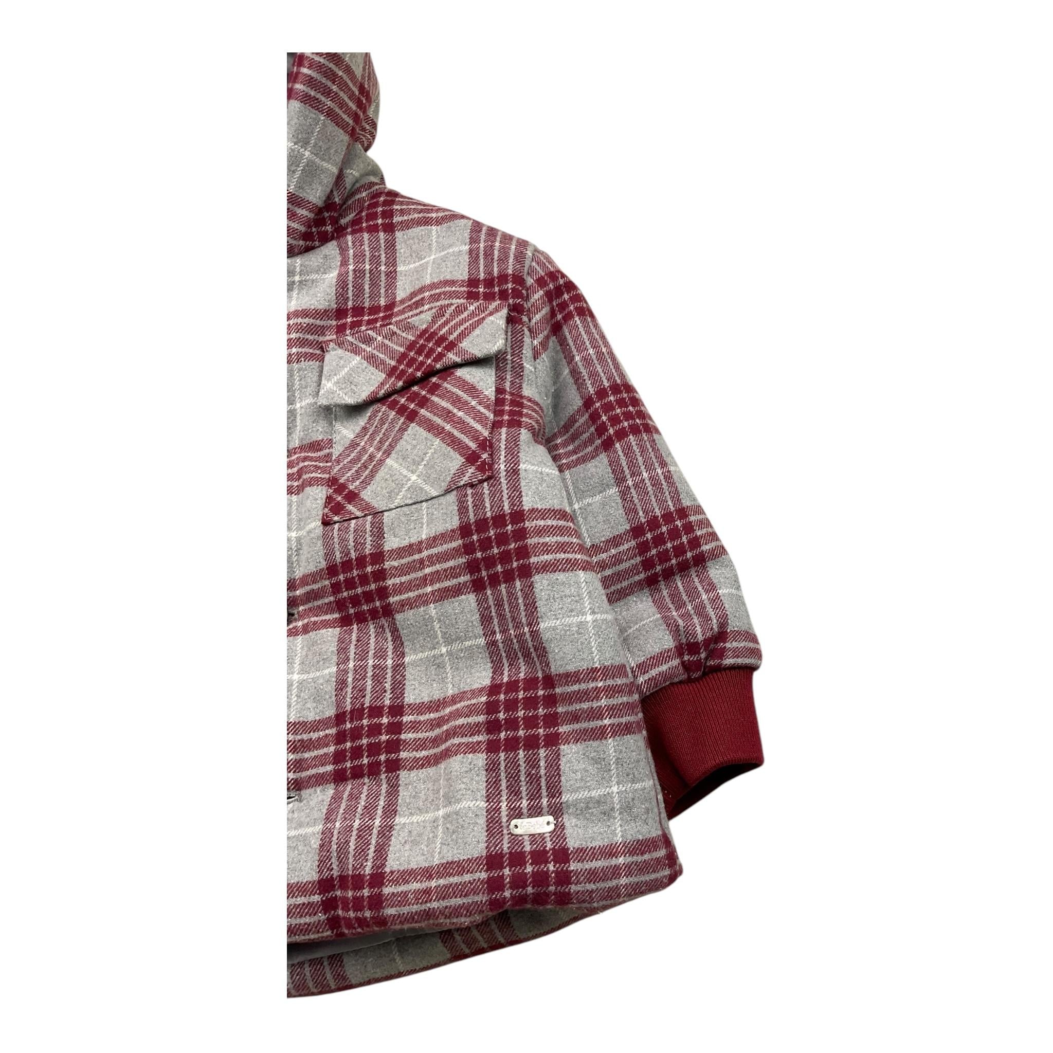 LE BEBE' cappotto con cappuccio fantasia scozzese Grigio per Neonato LBB5202 GRIGIO LE BEBE'