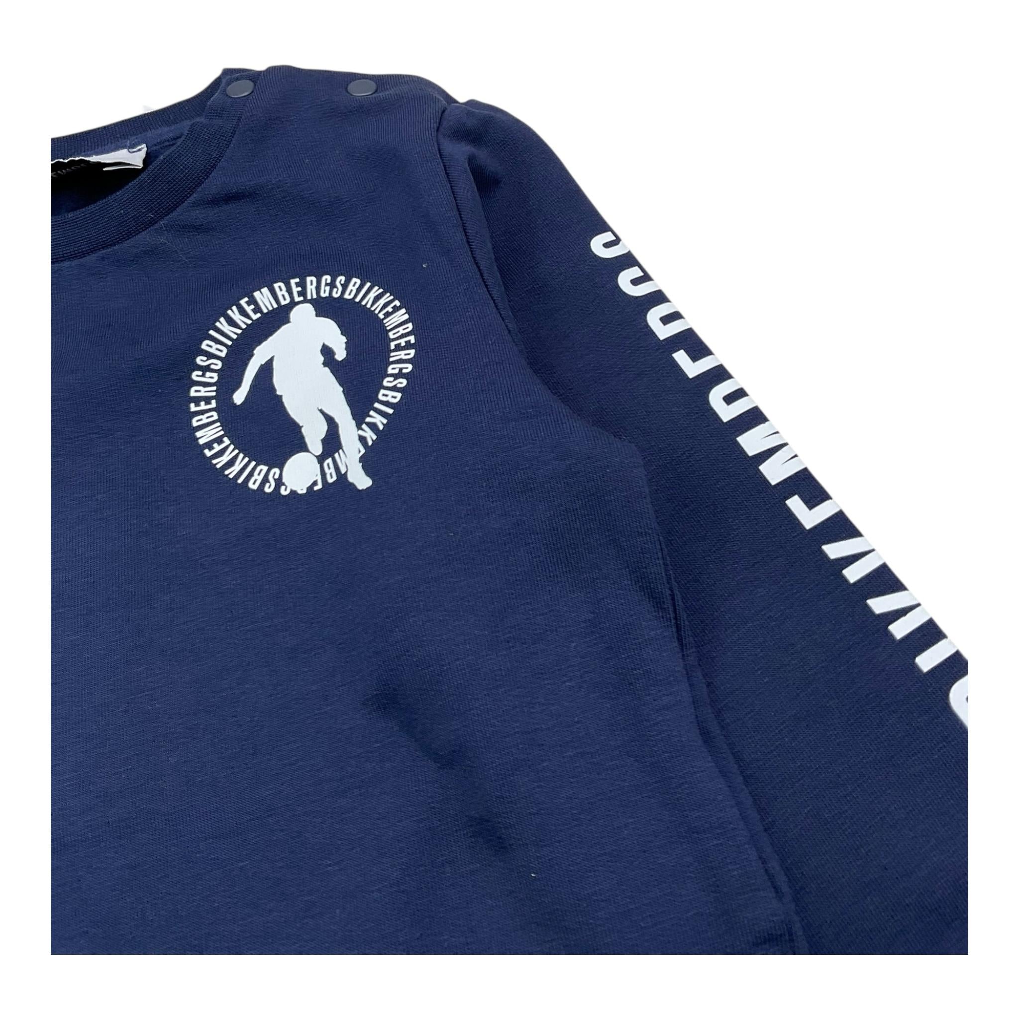 BiKKEMBERGS completo 2pz felpa-pantalone tinta unita Blu per Bambino BK2975J BLU BiKKEMBERGS