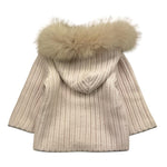 MARLU' cardigan tinta unita con cappuccio Beige per Neonato IB5240 BEIGE MARLU'