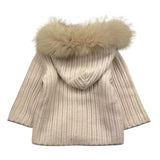 MARLU' cardigan tinta unita con cappuccio Beige per Neonato IB5240 BEIGE MARLU'