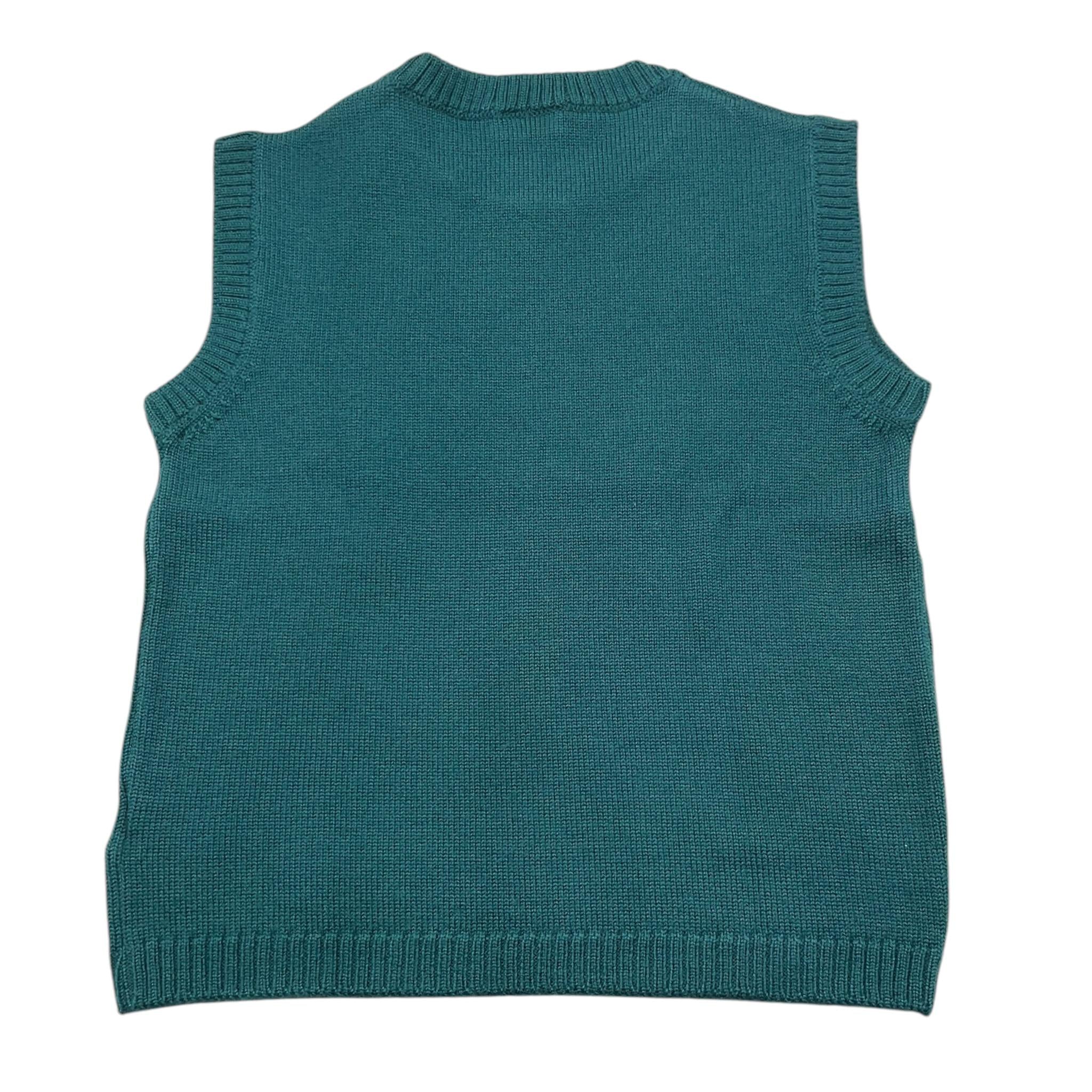 MAGLIFICI DI VERONA gilet in maglia tinta unita Verde per Bambino 019356 VERDE MAGLIFICI DI VERONA