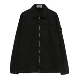 STONE ISLAND camicia tinta unita con zip Nero per Bambino 8116101WN NERO STONE ISLAND