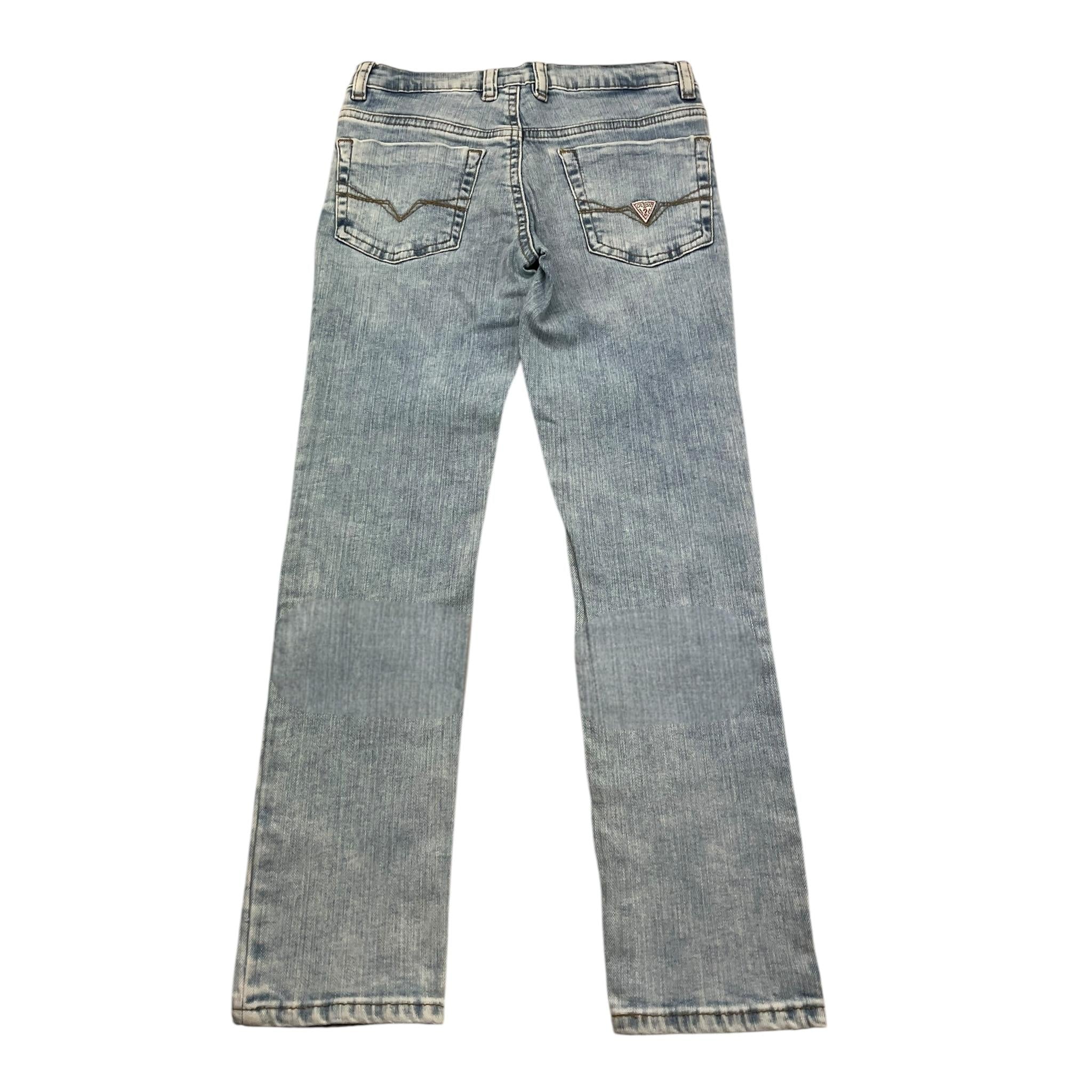 GUESS jeans tinta unita con toppe Azzurro per Bambino N3RA03D46T0 AZZURRO GUESS