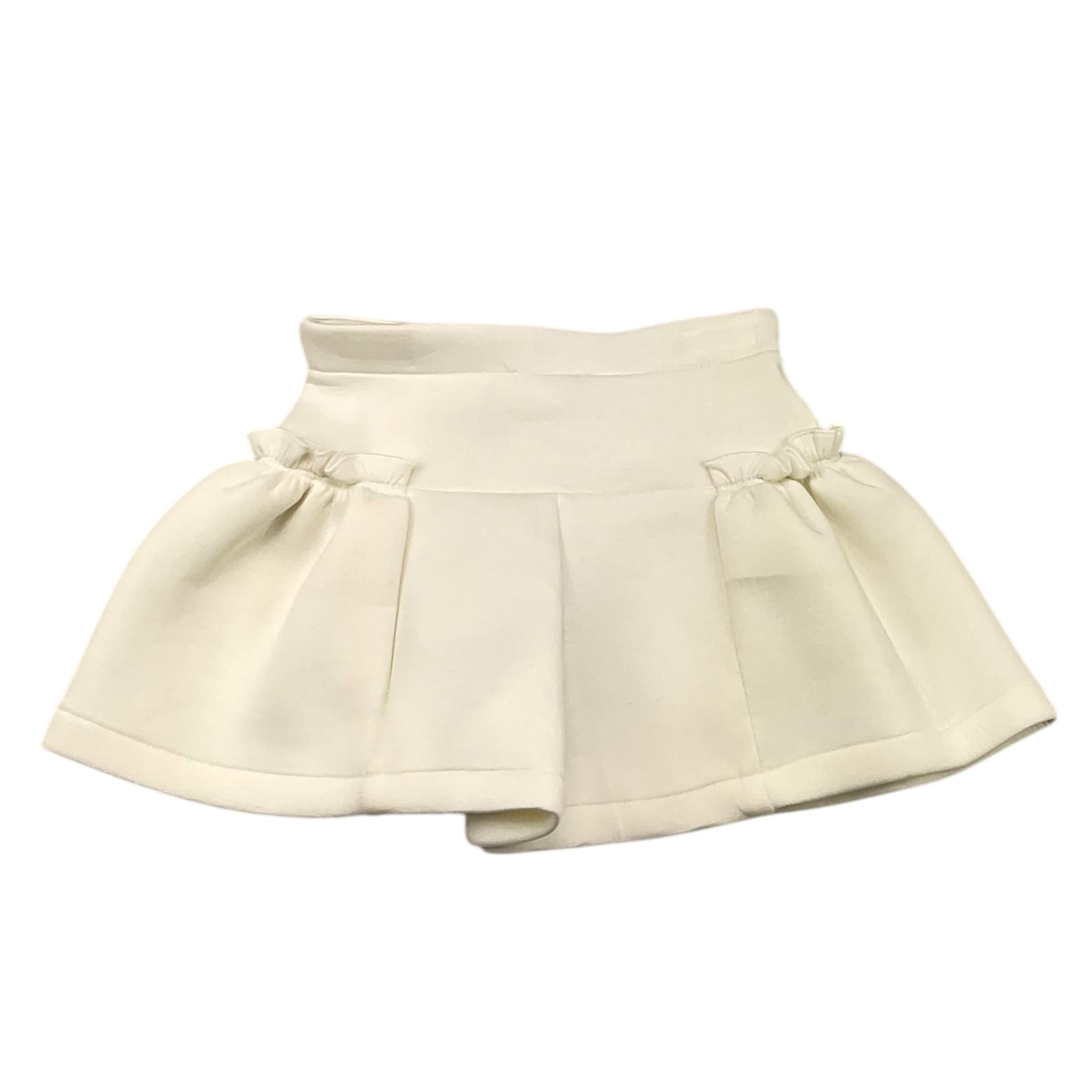 LIU JO short tinta unita con fiocco in contrasto Panna per Bambina KF4140 PANNA LIU JO