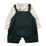 BARCELLINO completo 2 pezzi camicia-salopette Verde per Neonato 115303X VERDE BARCELLINO
