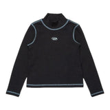 DIESEL shirt tinta unita mezzo collo Nero per Bambina J02005 NERO DIESEL