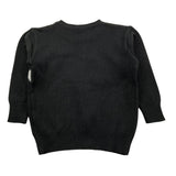 VICTOR DJARD maglia girocollo tinta unita con stampa Nero per Neonato MAG1223 NERO VICTOR DJARD