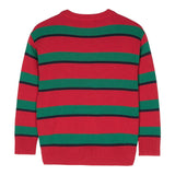MOSCHINO maglia girocollo bicolore con orso Rosso/verde per Bambino HMW010X ROSSO/VERDE MOSCHINO