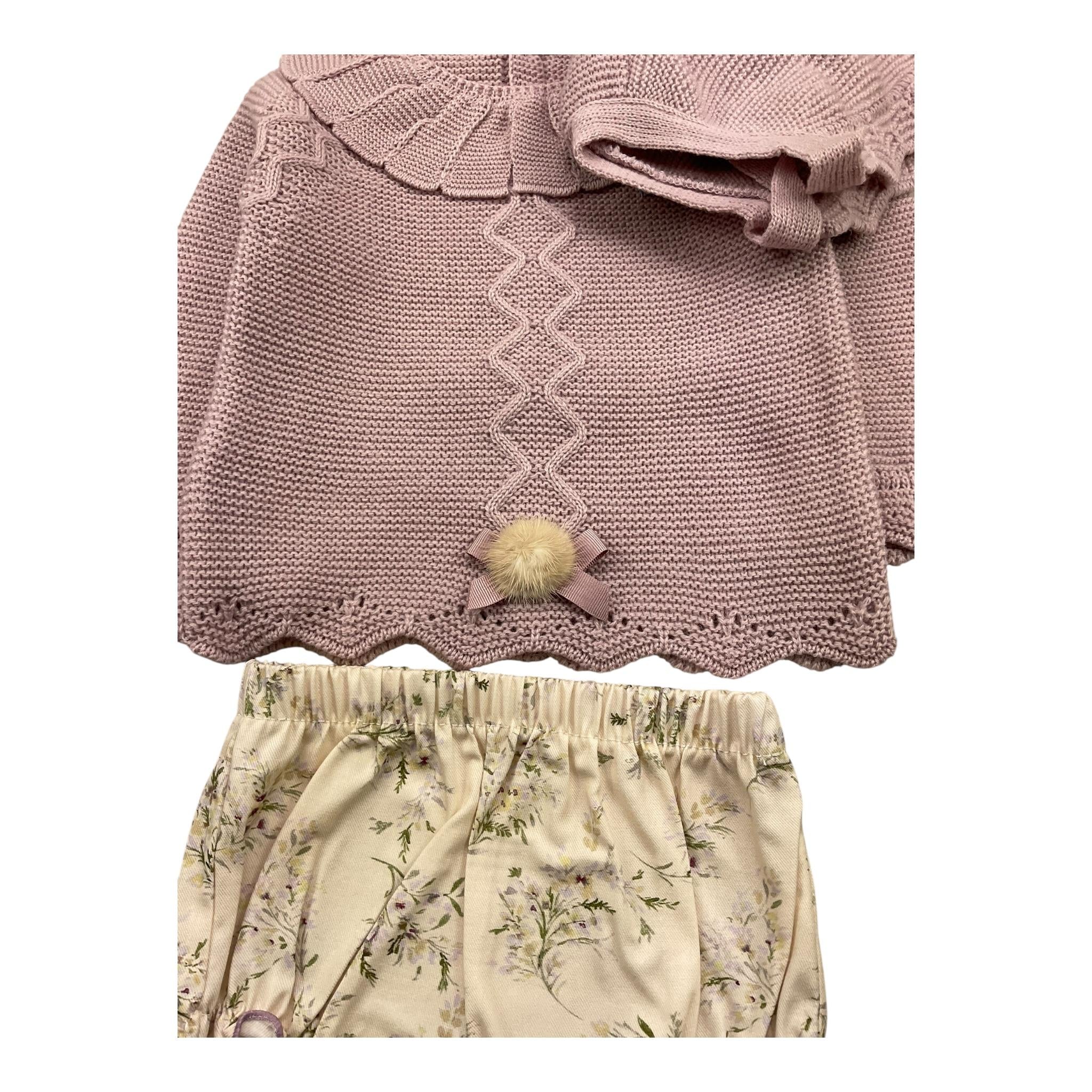 MAC ILUSIO'N completo 3 pezzi maglia-cappello-culotte Rosa per Neonata 9432 ROSA MAC ILUSIO'N