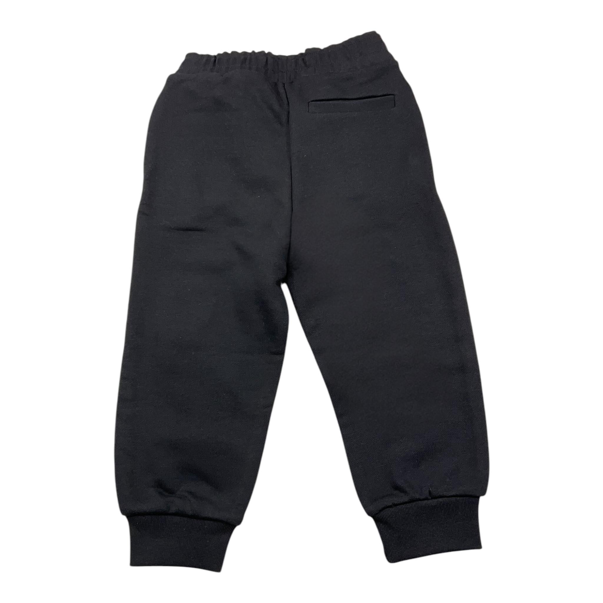 ICEBERG pantalone tuta tinta unita con ricami Nero per Neonato PFICE5311B NERO ICEBERG