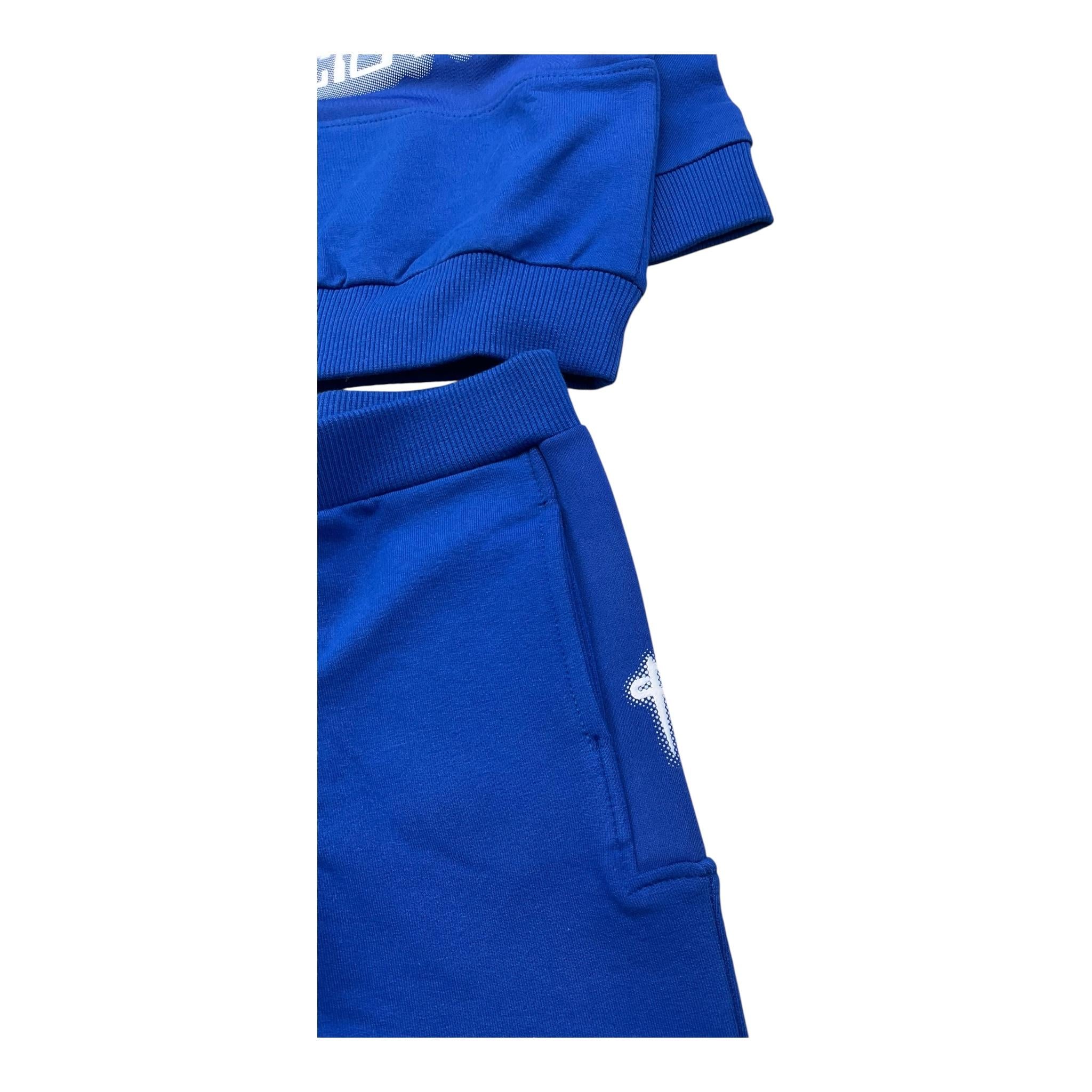 CESARE PACIOTTI completo 2pz tinta unita felpa-pantalone Cobalto per Neonato COMP5301BX COBALTO CESARE PACIOTTI