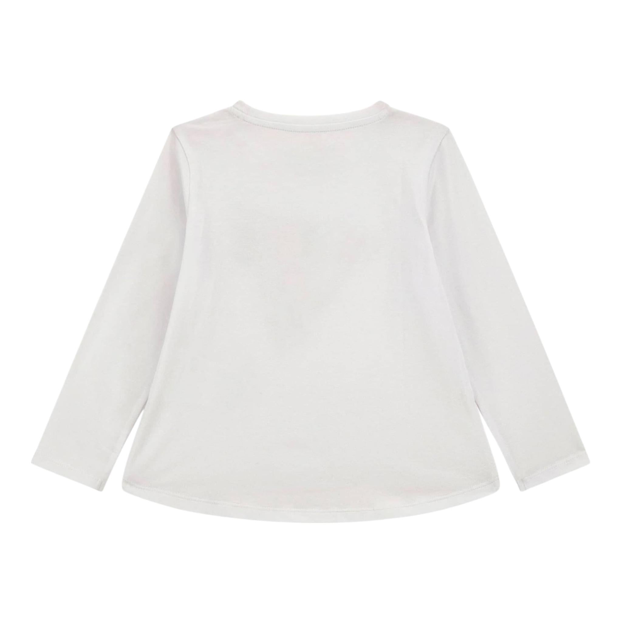 GUESS shirt girocollo tinta unita con stampa Bianco per Neonata K4YI11K6YW4X BIANCO GUESS