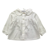 BARCELLINO camicia tinta unita con colletto Bianco per Neonata 116217 BIANCO BARCELLINO