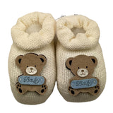 STORY LORIS babbucce tinta unita con orso Panna per Neonato 2835 PANNA STORY LORIS