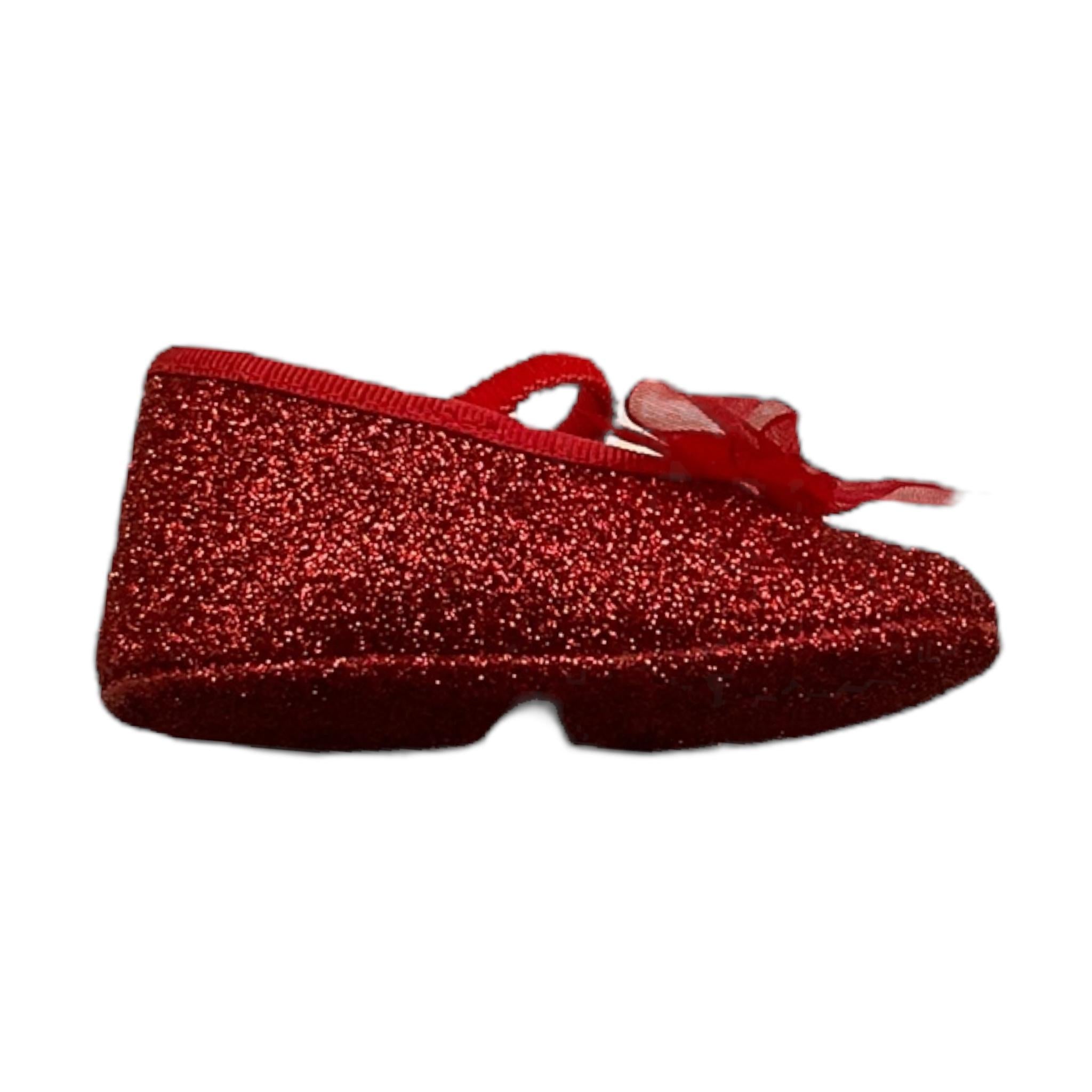 PANYNO ballerina tinta unita glitterata Rosso per Neonata A2507 ROSSO PANYNO