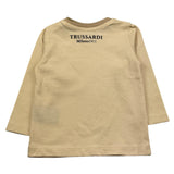 TRUSSARDI shirt girocollo tinta unita con taschino in contrasto Panna per Neonato TIA25141TS PANNA TRUSSARDI