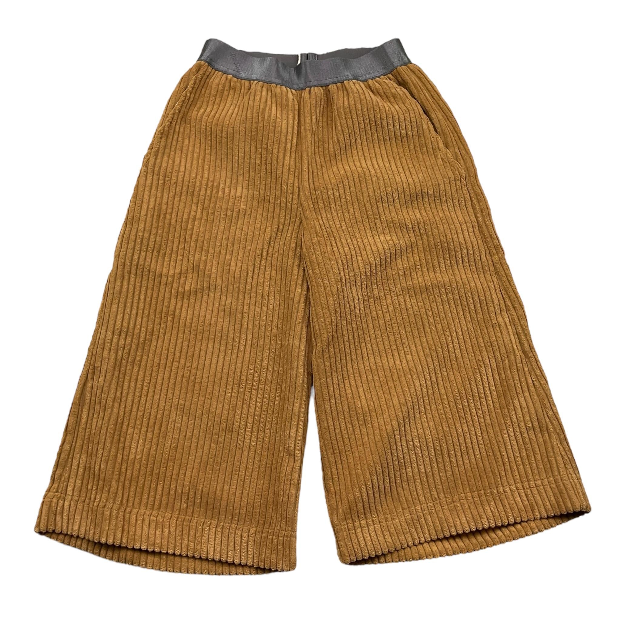 CAFFE' D'ORZO pantalone tinta unita mdello palazzo Cammello per Neonata ZV6000 CAMMELLO CAFFE' D'ORZO