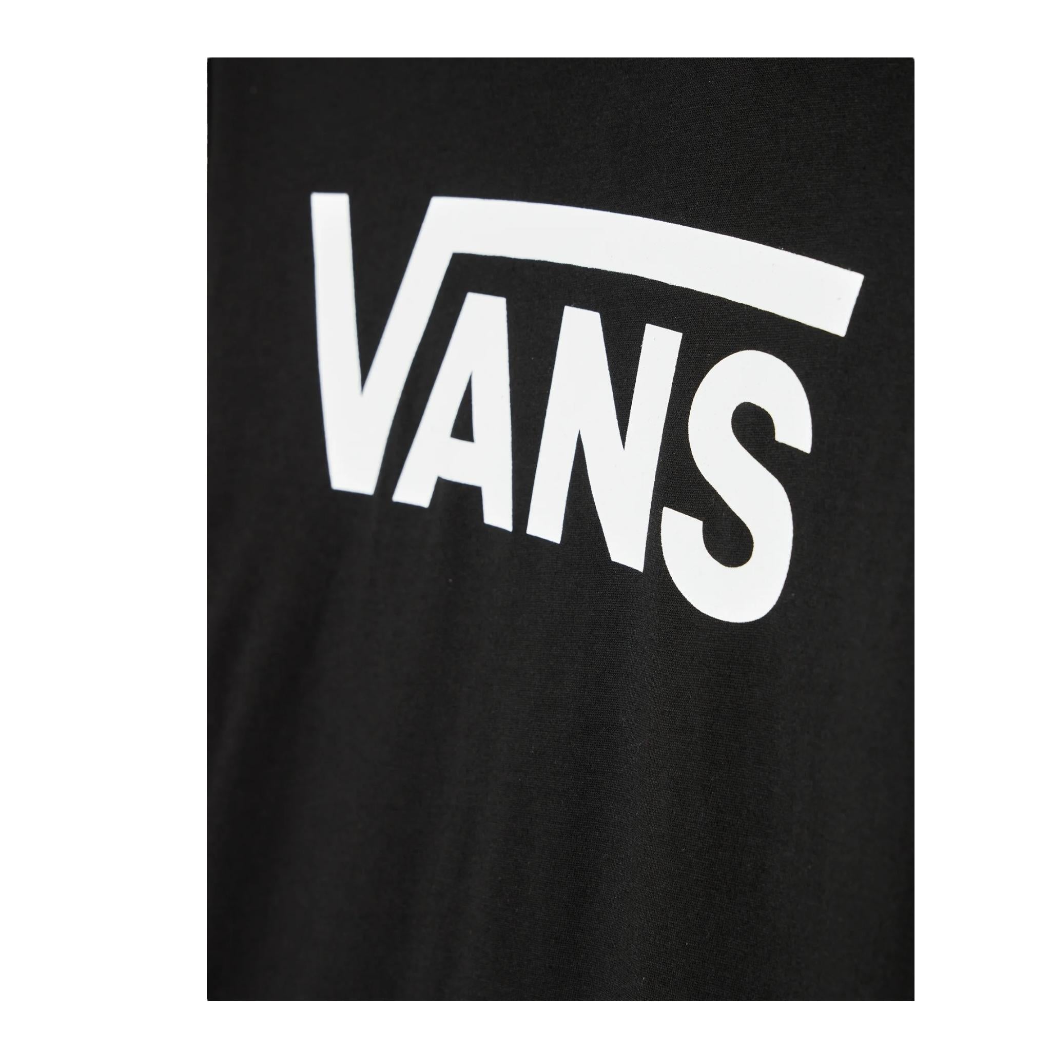 VANS shirt girocollo tinta unita con stampa logo Nero per Bambino VN000XOIY28 NERO VANS