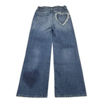 GOLDEN GOOSE jeans tinta unita modello a palazzo Blu per Bambina GKP01605P BLU GOLDEN GOOSE