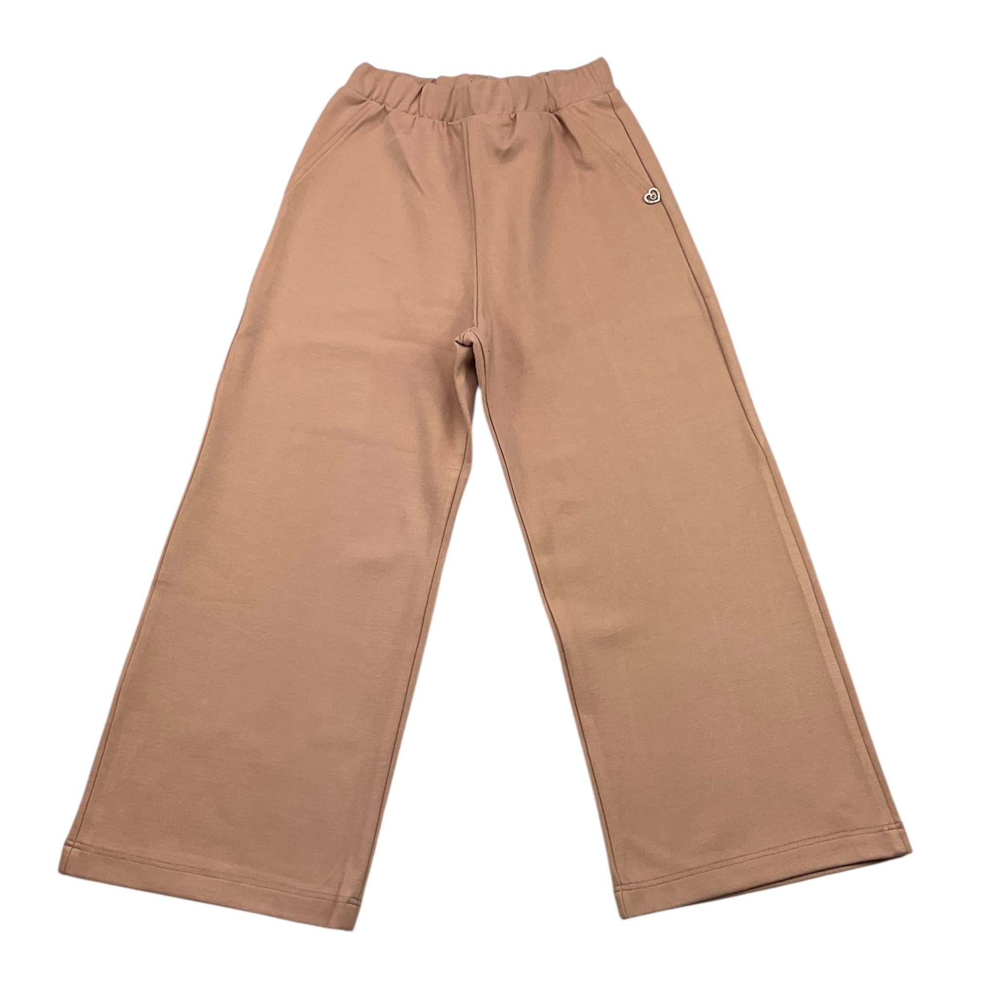 PLEASE pantalone palazzo tinta unita Rosa per Bambina PE51172G65 ROSA PLEASE