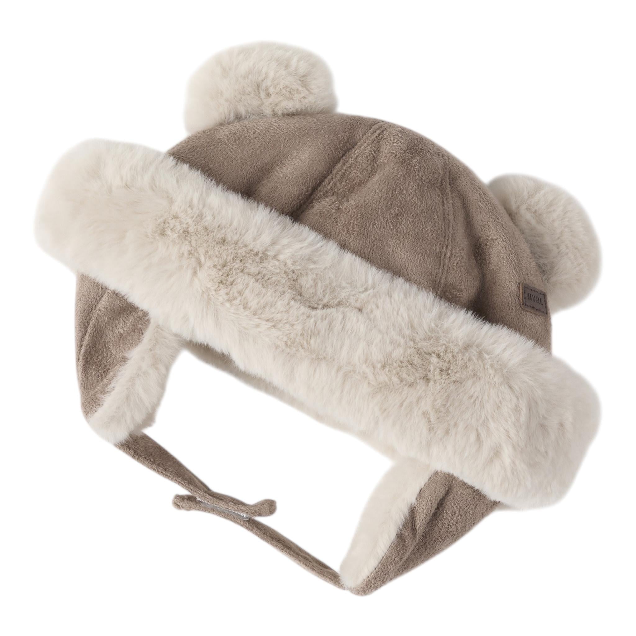 MAYORAL cappello tinta unita con peluche Beige per Neonato 9775 BEIGE MAYORAL
