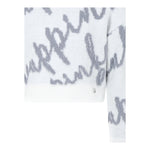 PINKO maglia tinta unita logata girovollo Bianco per Bambina F4PIJGJP019 BIANCO PINKO