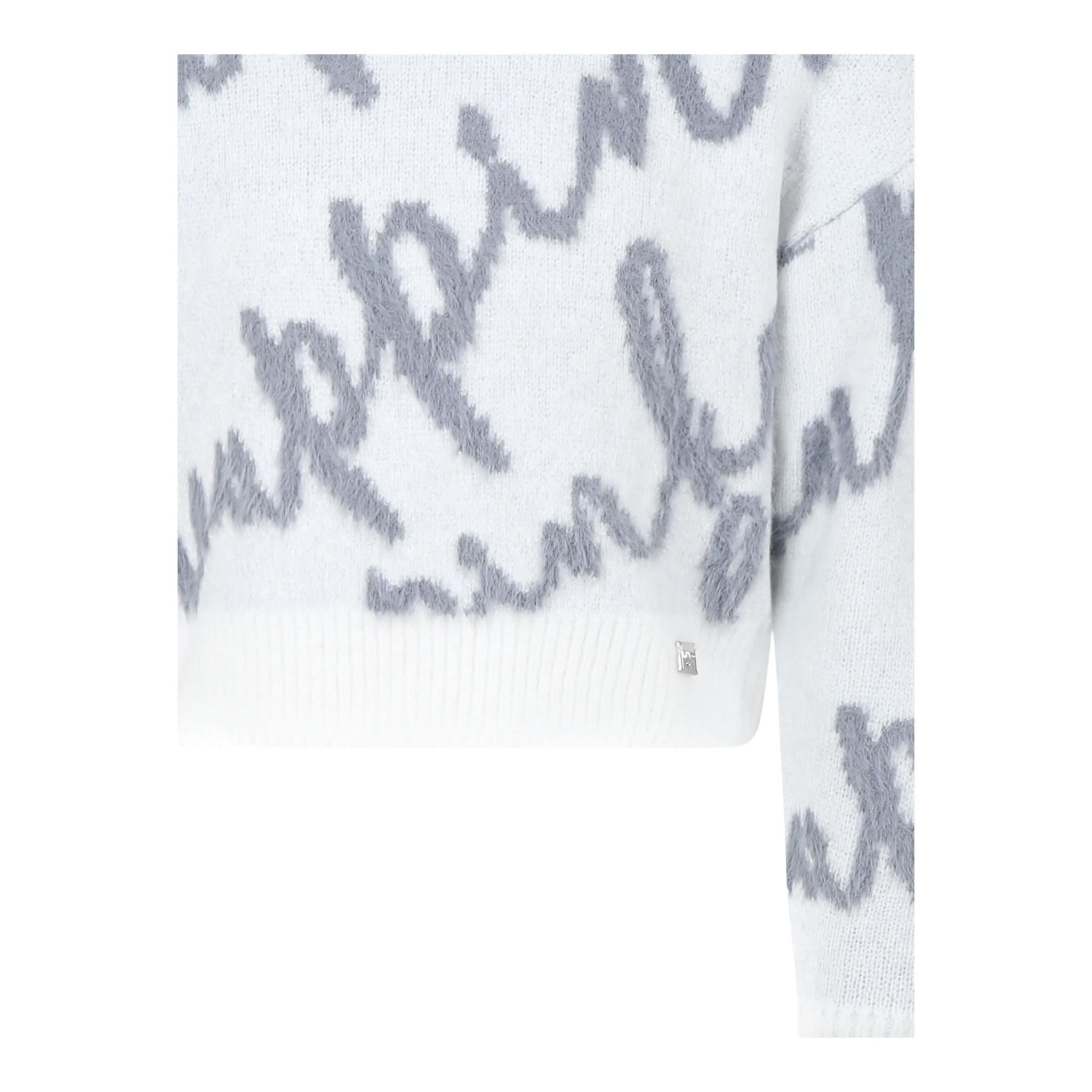 PINKO maglia tinta unita logata girovollo Bianco per Bambina F4PIJGJP019 BIANCO PINKO