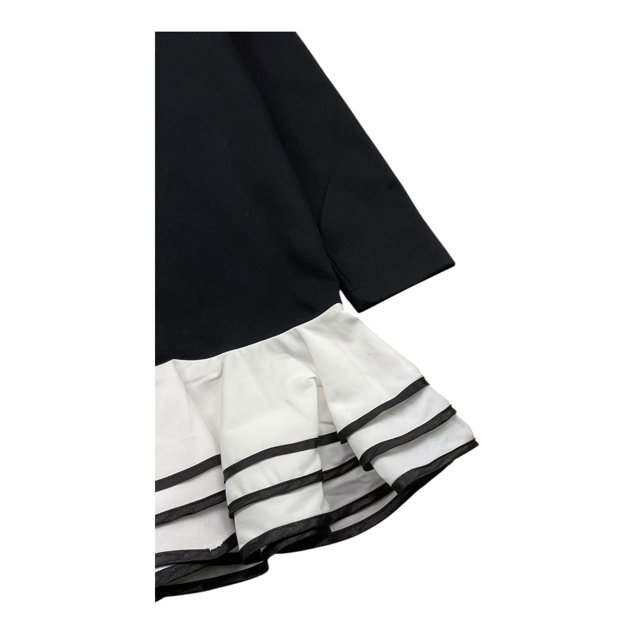VICOLO abito felpa girocollo tinta unita manica lunga Nero per Bambina 3141V00100 NERO VICOLO