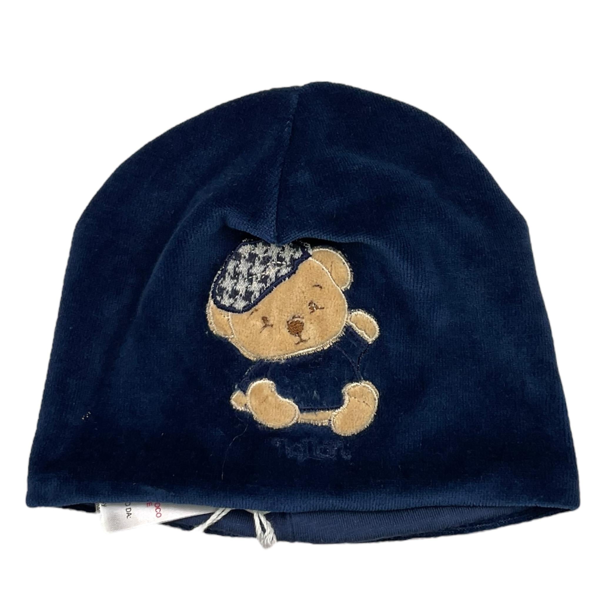NANAN cappello tinta unita con stampa Blu per Neonato I24113PCBL BLU NANAN