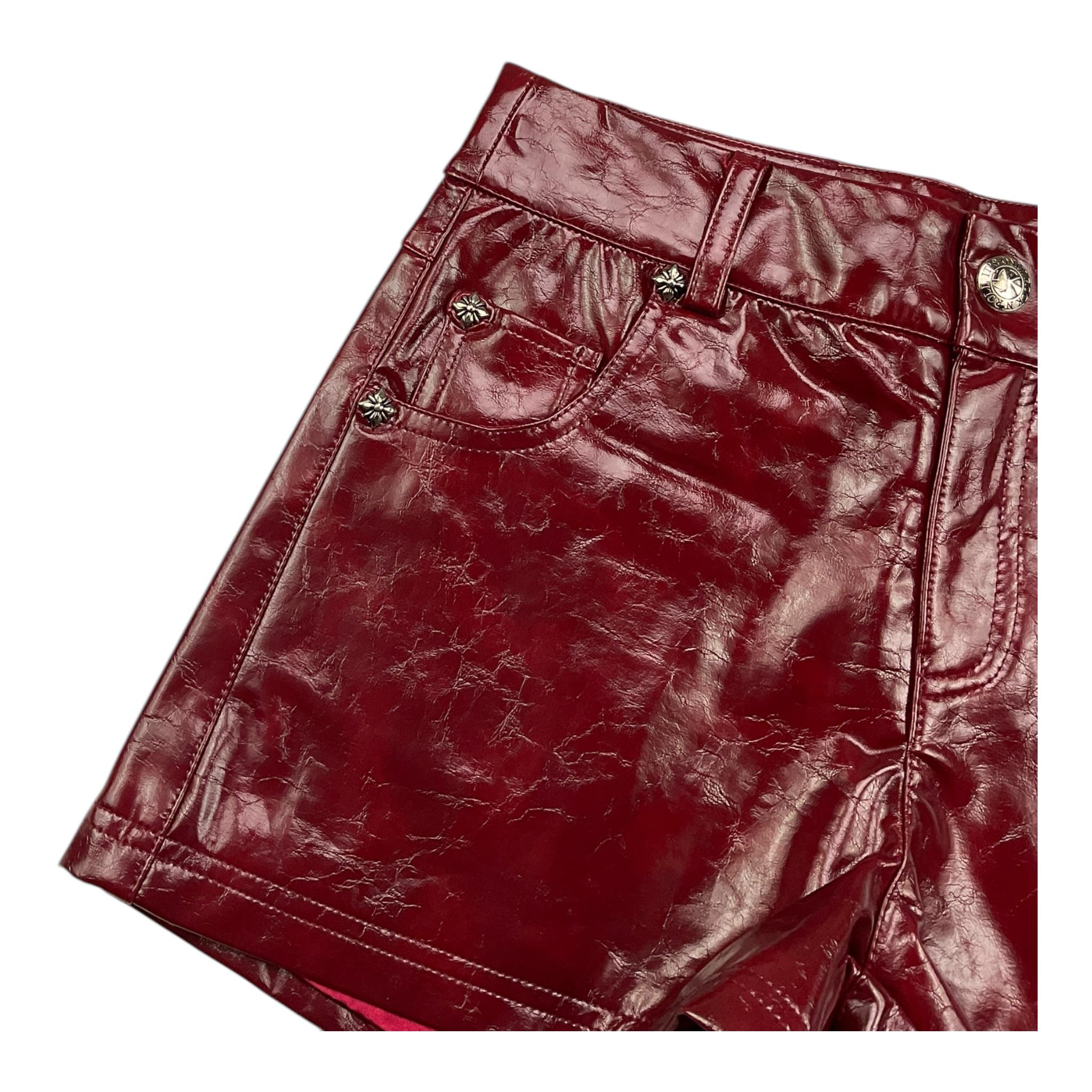 JOHN RICHMOND short vernice tinta unita Rosso per Bambina RGA25098SH ROSSO JOHN RICHMOND