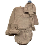 MAC ILUSIO'N completo 3 pezzi maglia-cappello-culotte Beige per Neonato 9425X BEIGE MAC ILUSIO'N