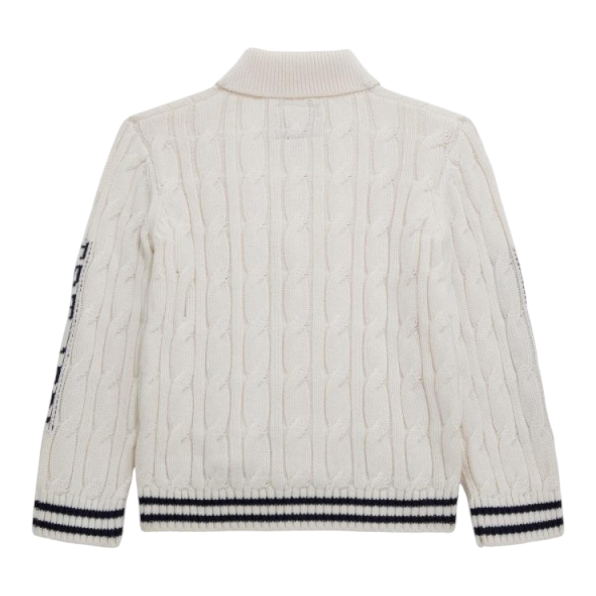 GUESS cardigan tinta unita con contrasti Bianco per Bambino N4RR02Z30W1 BIANCO GUESS