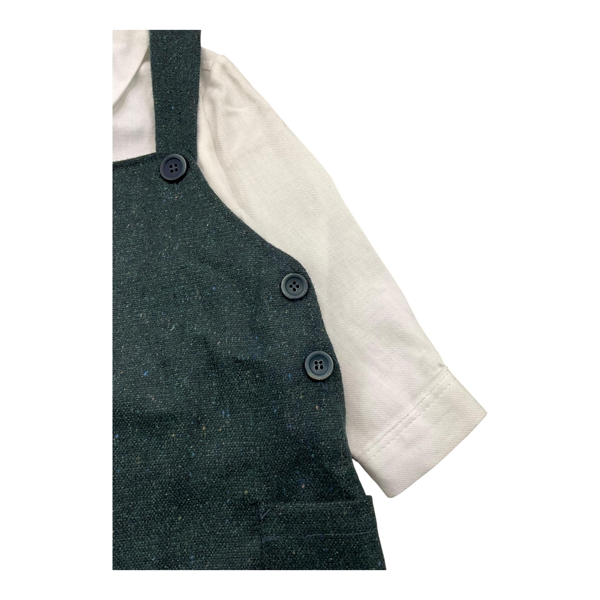 BARCELLINO completo 2 pezzi camicia-salopette Verde per Neonato 115303 VERDE BARCELLINO