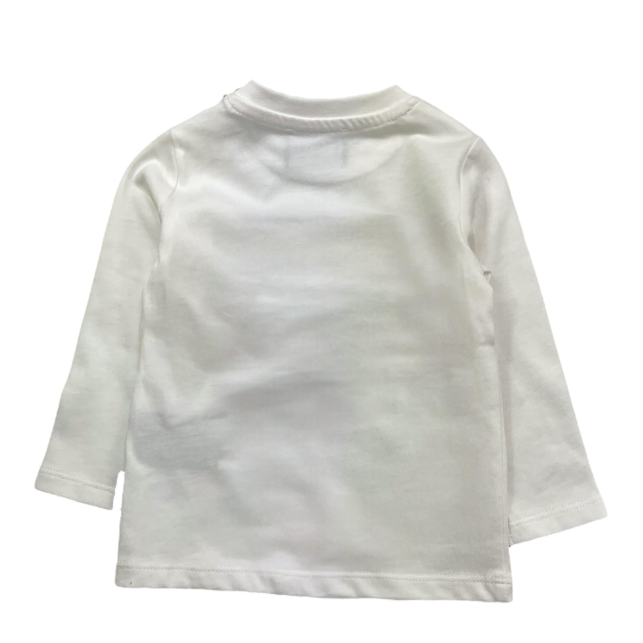 JOHN RICHMOND shirt girocollo tinta unita con stampa logo Bianco per Neonato RIA25004TS BIANCO JOHN RICHMOND