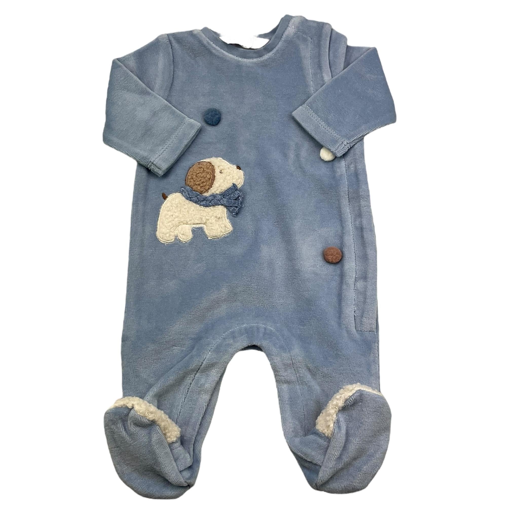 MAYORAL tutina manica lunga in ciniglia tinta unita Azzurro per Neonato 2792 AZZURRO MAYORAL