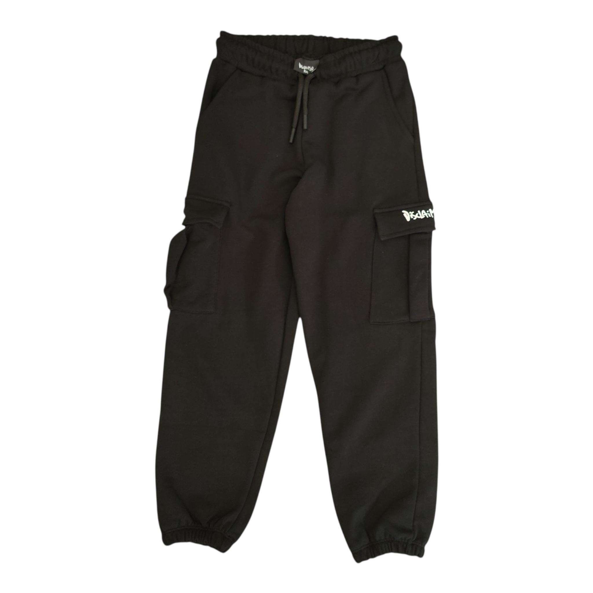 DISCLAIMER pantalne tinta unita modello tuta con tasconi Nero per Bambino 24IDK58350 NERO DISCLAIMER