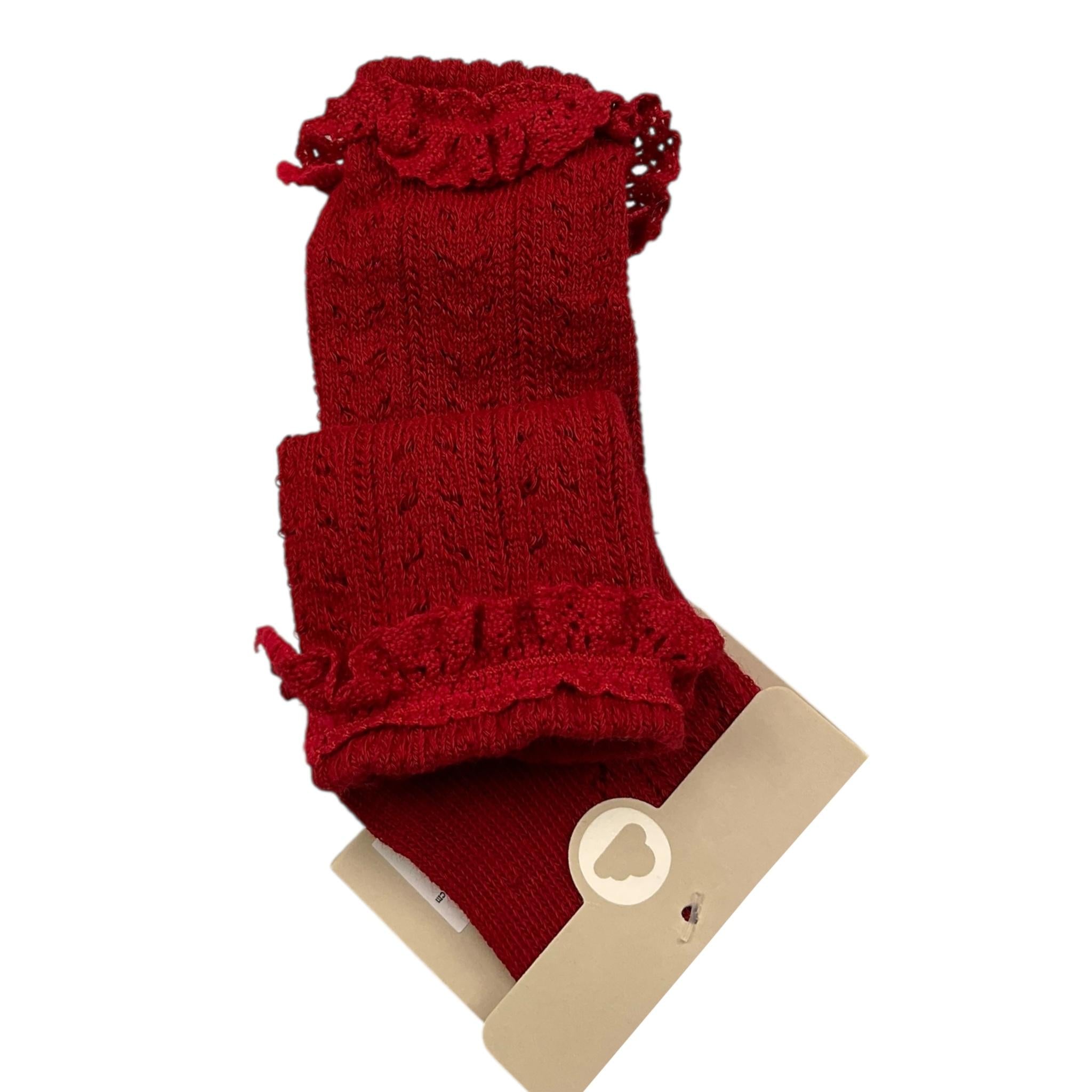 MAYORAL calzini tinta unita con ricami Rosso per Bambina 9659 ROSSO MAYORAL