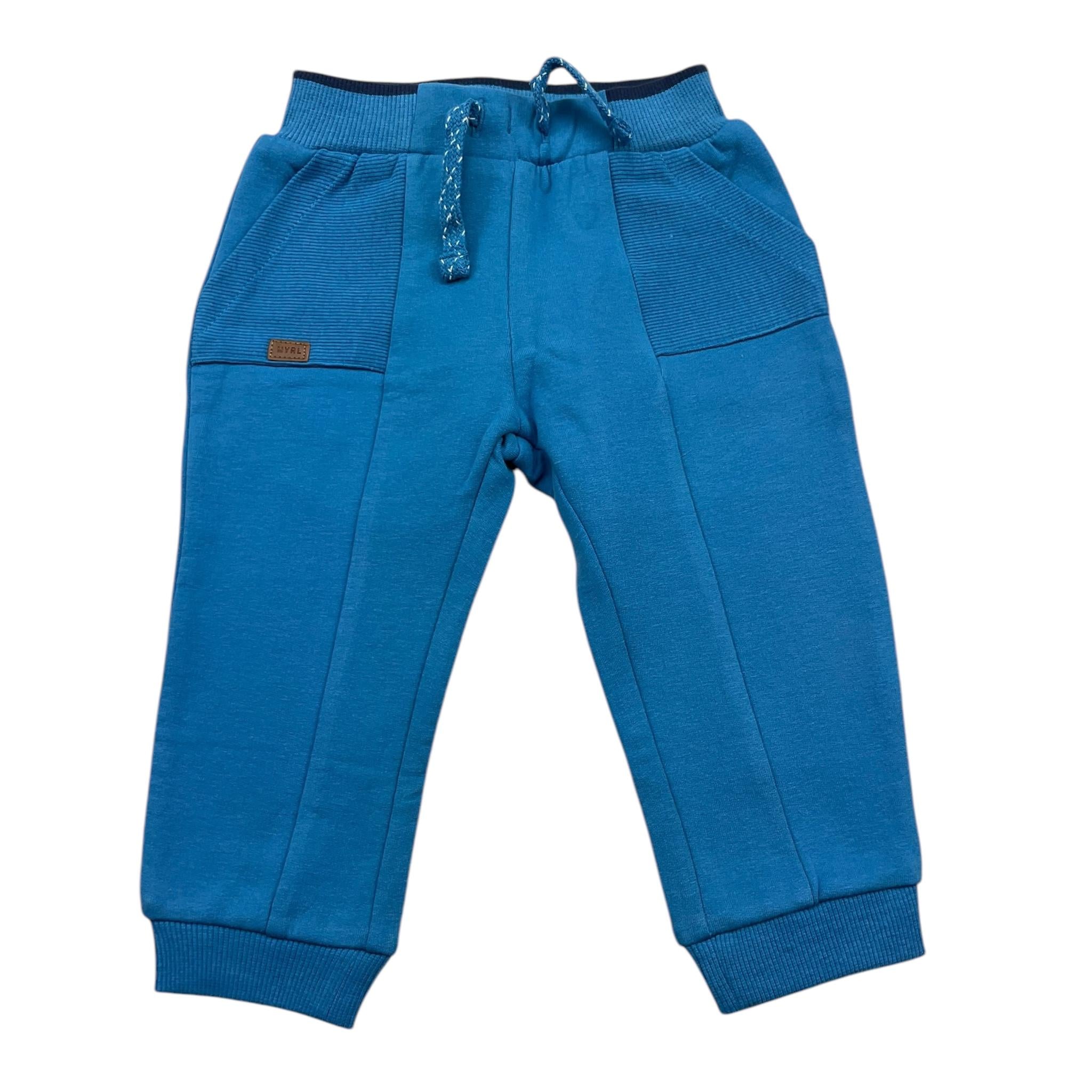 MAYORAL pantalone tuta tinta unita cn elastico in vita Cobalto per Neonato 2526 COBALTO MAYORAL