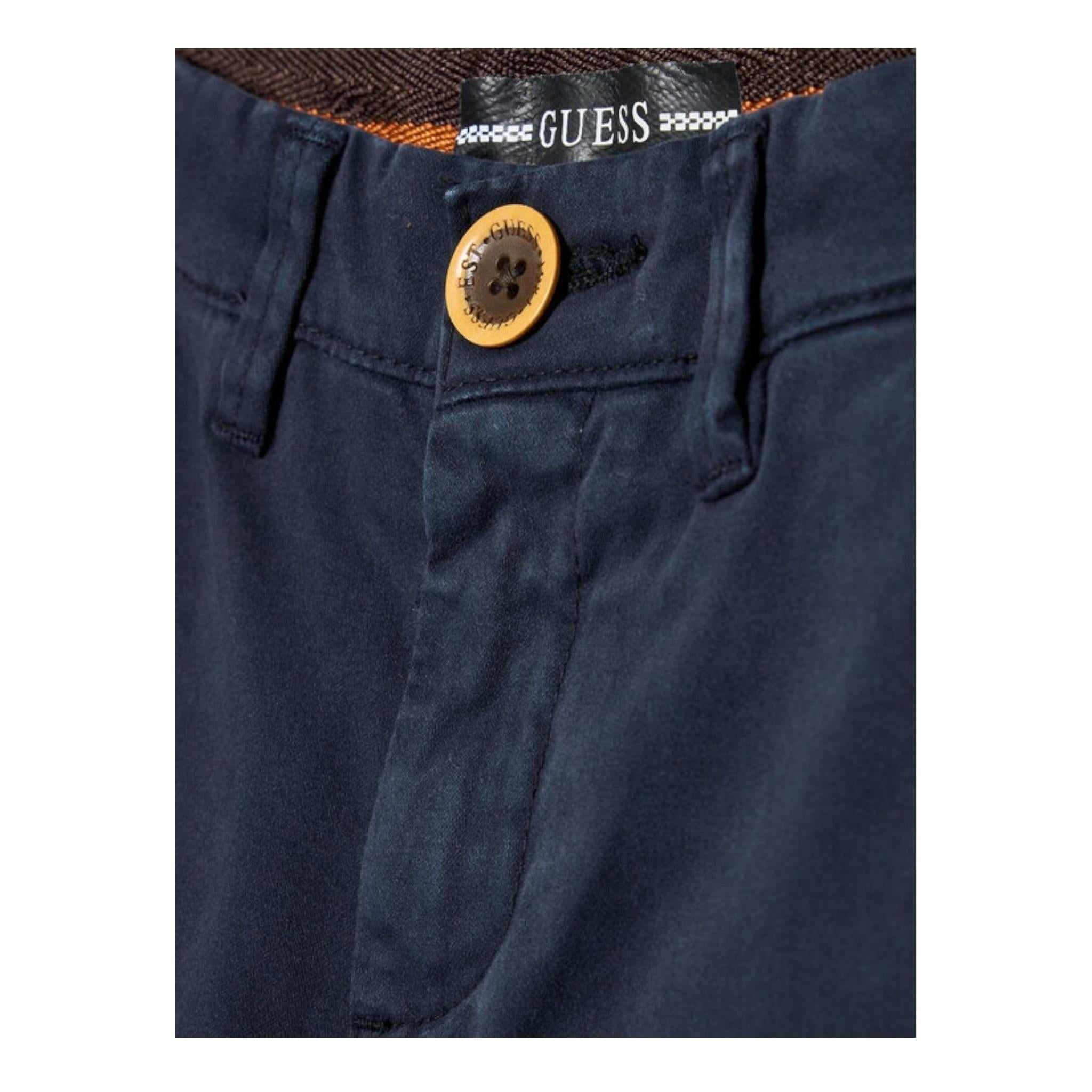 GUESS pantalone tinta unita con girovita regolabile Blu per Bambino L1BB03WDD52 BLU GUESS