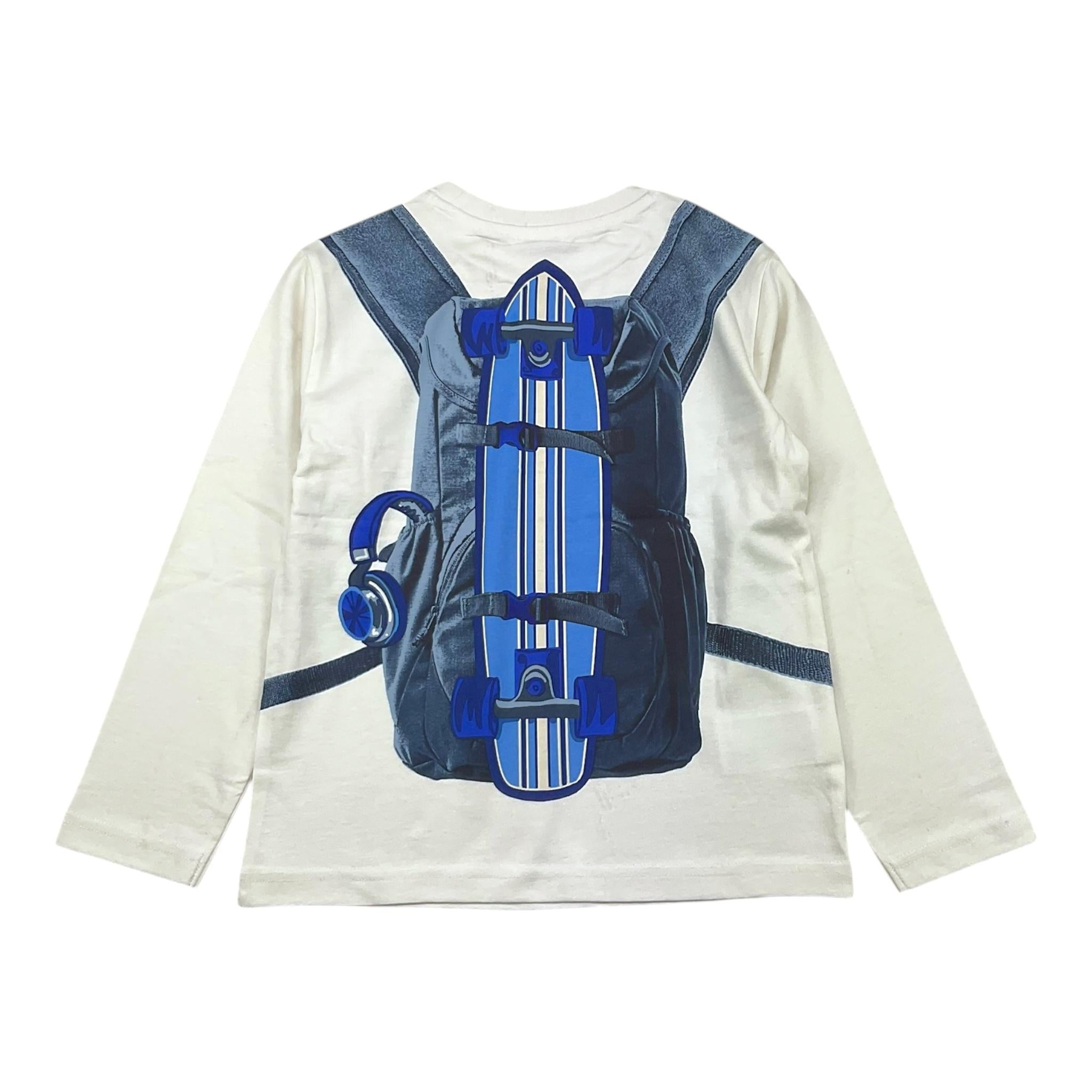 MAYORAL shirt girocollo tinta unita con stampa Panna per Bambino 4049 PANNA MAYORAL