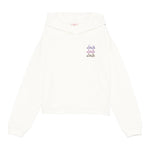 LIU JO felpa con cappuccio tinta unita con stampa Panna per Bambina GF4180 PANNA LIU JO